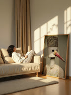 Whimsical Bird Portrait – Surreal Whimsical Wall Art 491