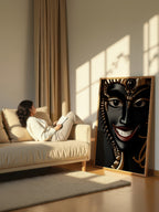 Midnight Radiance – Surreal Gilded Glamour Wall Art 468