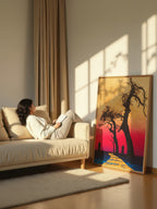 Sunset Passage – Surreal Landscape Journey Wall Art 564