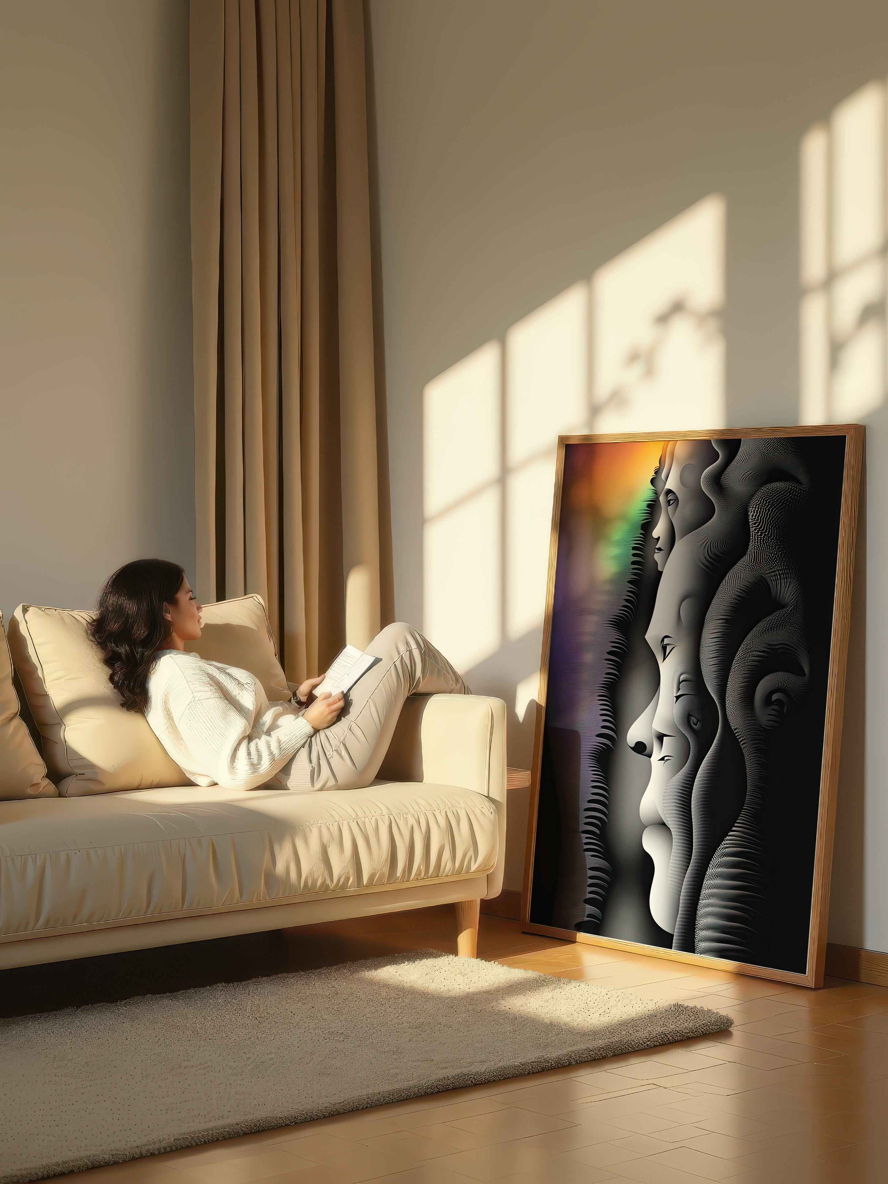 Echo – Surreal Layered Portrait Wall Art 512
