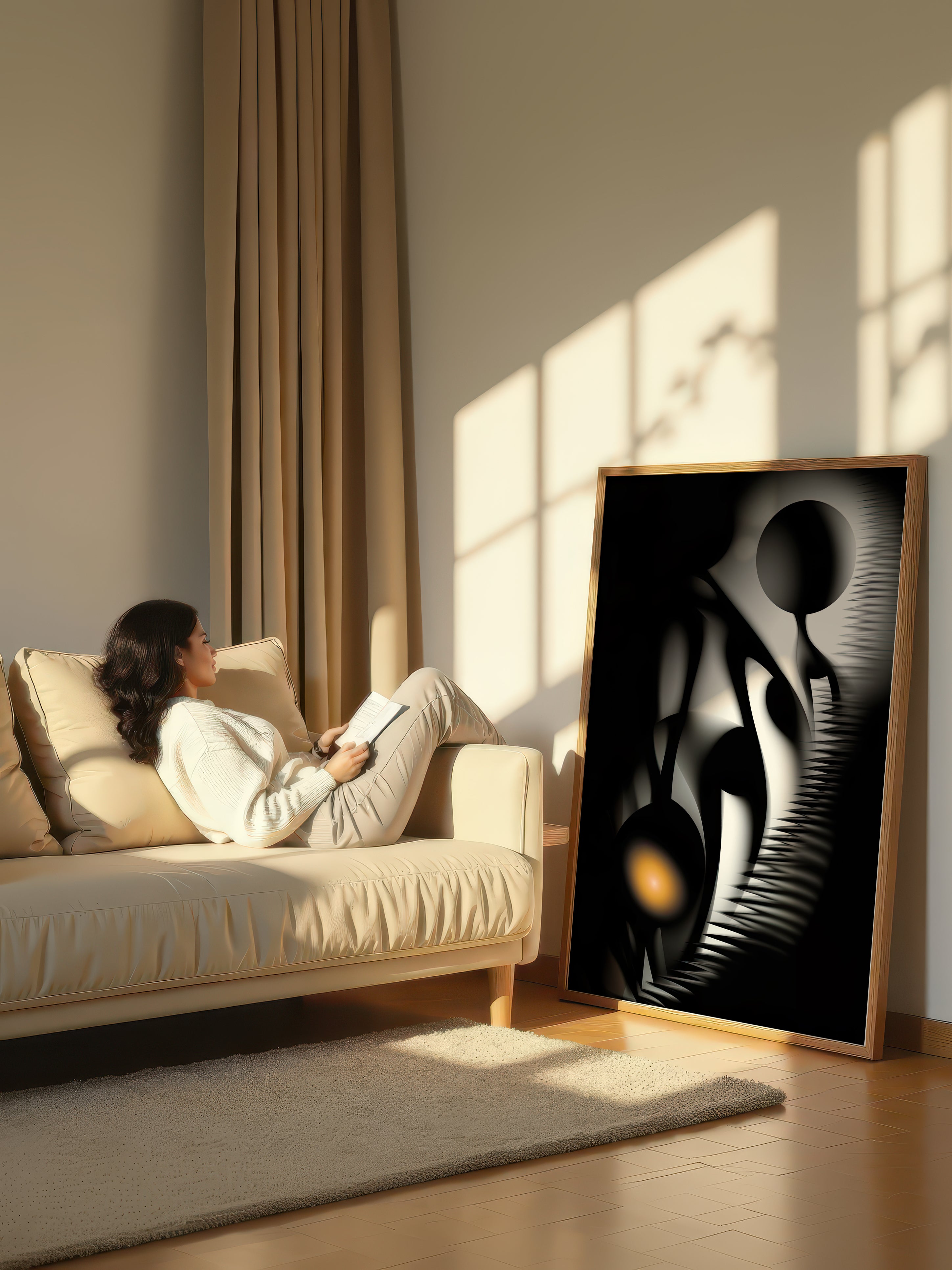 Spherical Harmony – Surreal Minimalist Geometric Wall Art 530