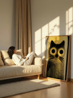Bottle Cat – Surreal Whimsical Cat Bottle Wall Art 450