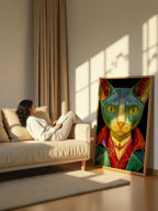 Surrealist Wood Sculpture – Surreal Sculptural Wall Art 493