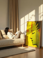 Solar Profile – Surreal Graphic Street Portrait Wall Art 568