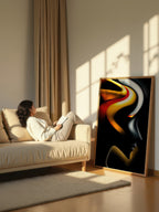 Liquid Ember – Surreal Psychedelic Pop Wall Art 521