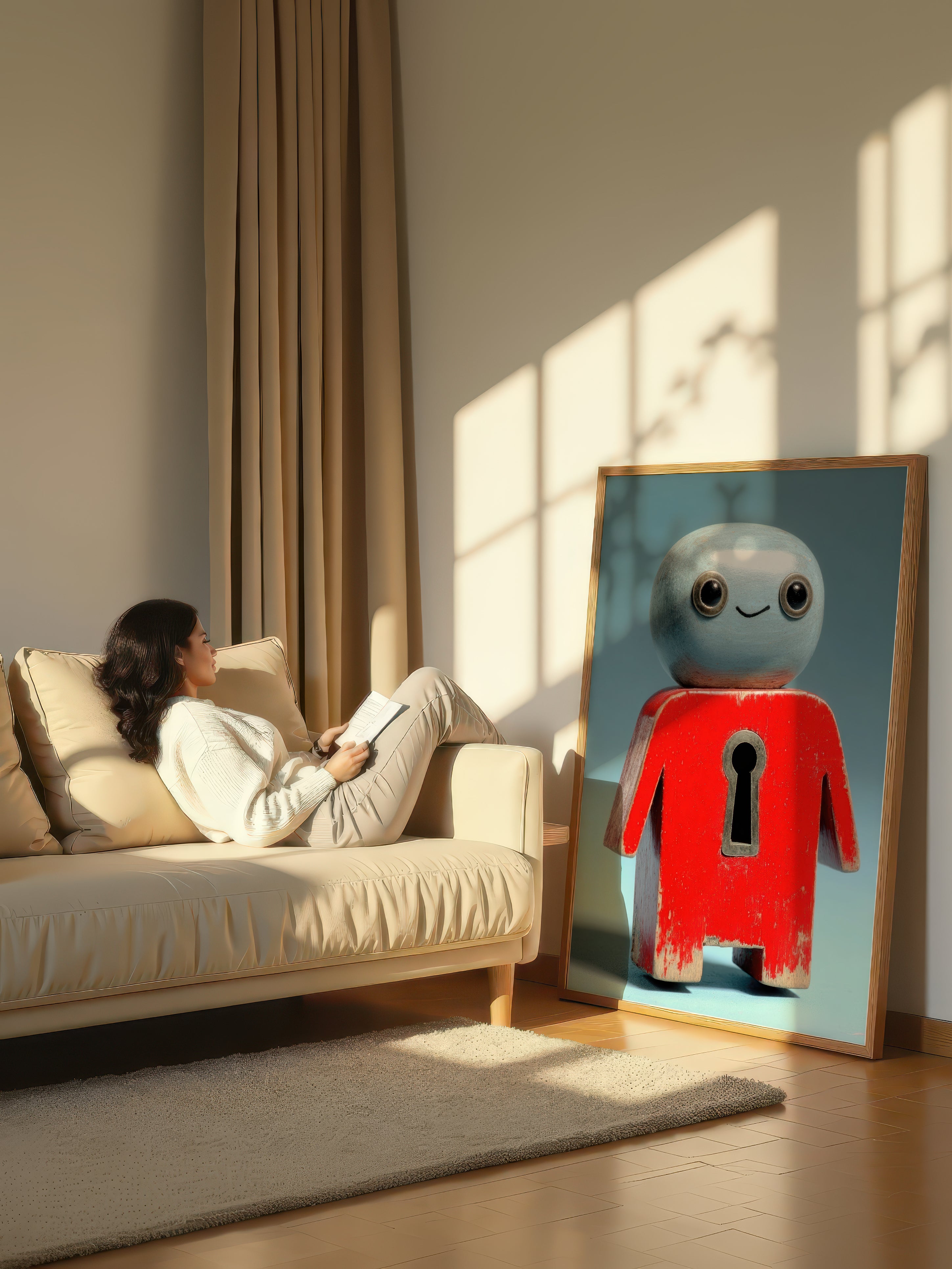 Modern Surreal Figurine – Surreal Sculptural Wall Art 497