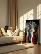 Luminous Echoes – Surreal Trio Silhouette Wall Art 527