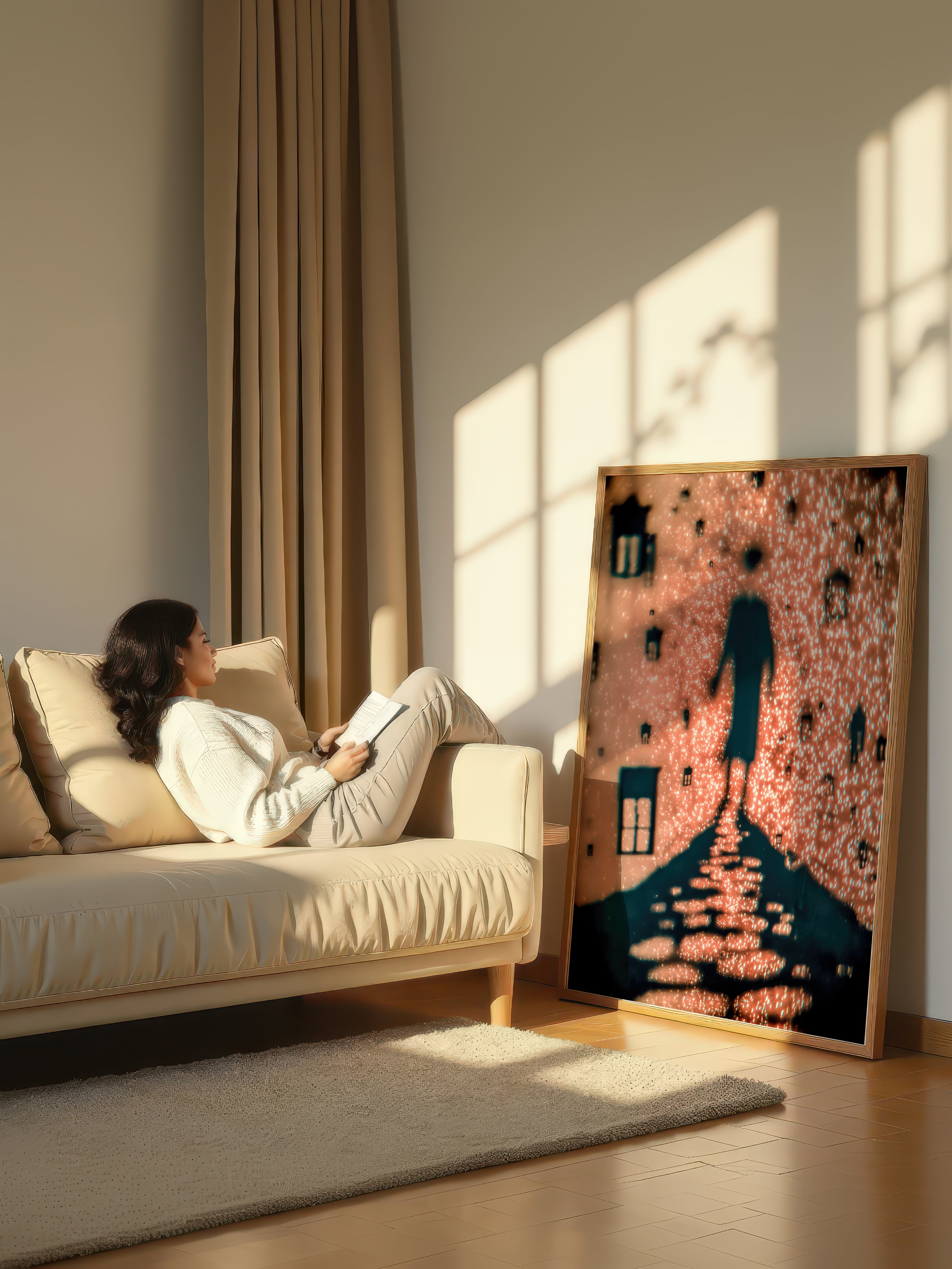 Glitter Shadow – Surreal Urban Scale Wall Art 579