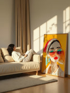 High Contrast Portrait – Surreal Bold Wall Art 495