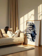 Liquid Peel – Surreal Dissolving Chrome Portrait Wall Art 577