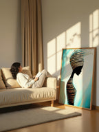 Scripted Soul – Surreal Gold Text Silhouette Wall Art 473
