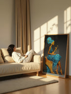 Evening Reverie – Surreal Elegant Silhouette Wall Art 536