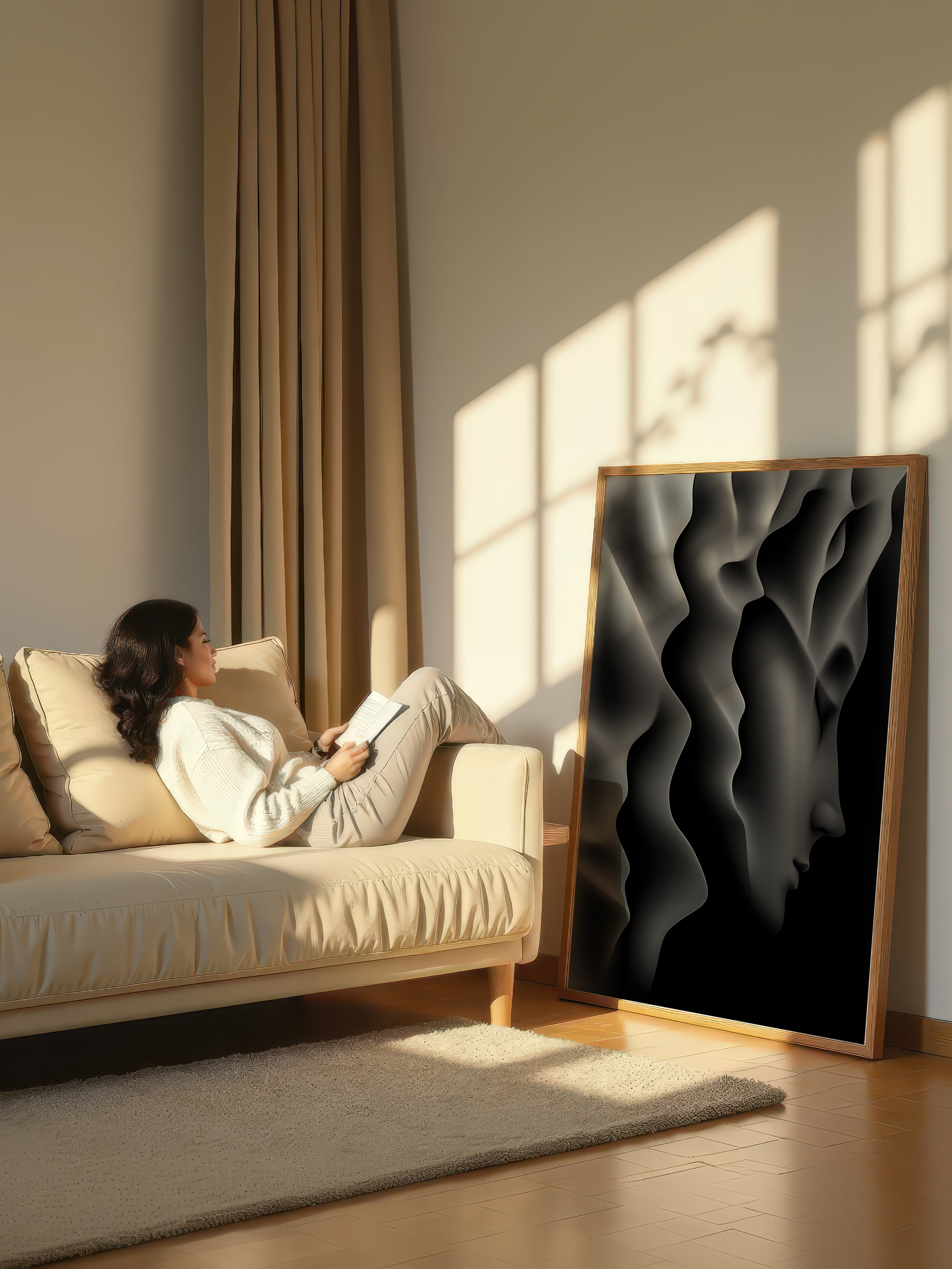 Silence – Surreal Abstract Silhouette Wall Art 504