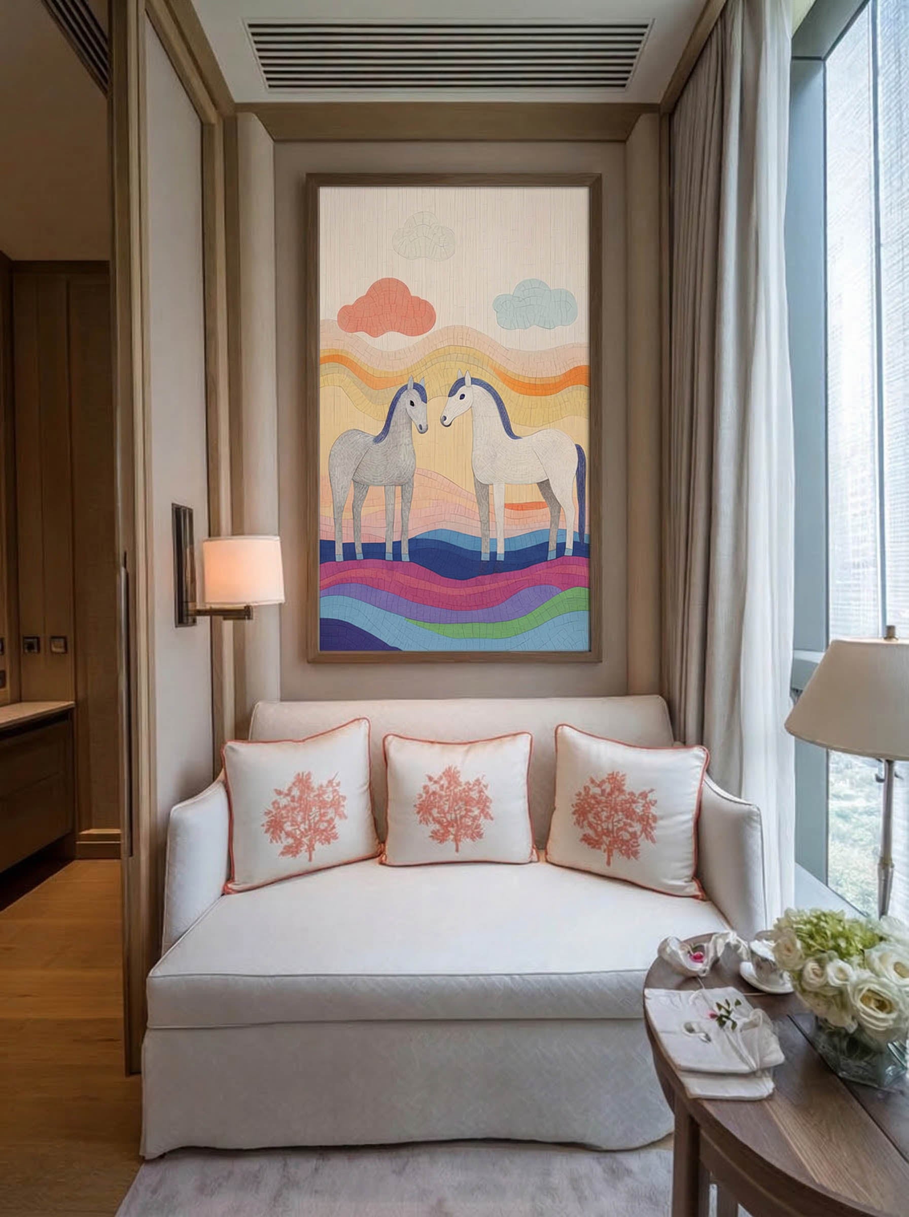 Whimsical Horse Art – Surreal Animal Wall Art 100
