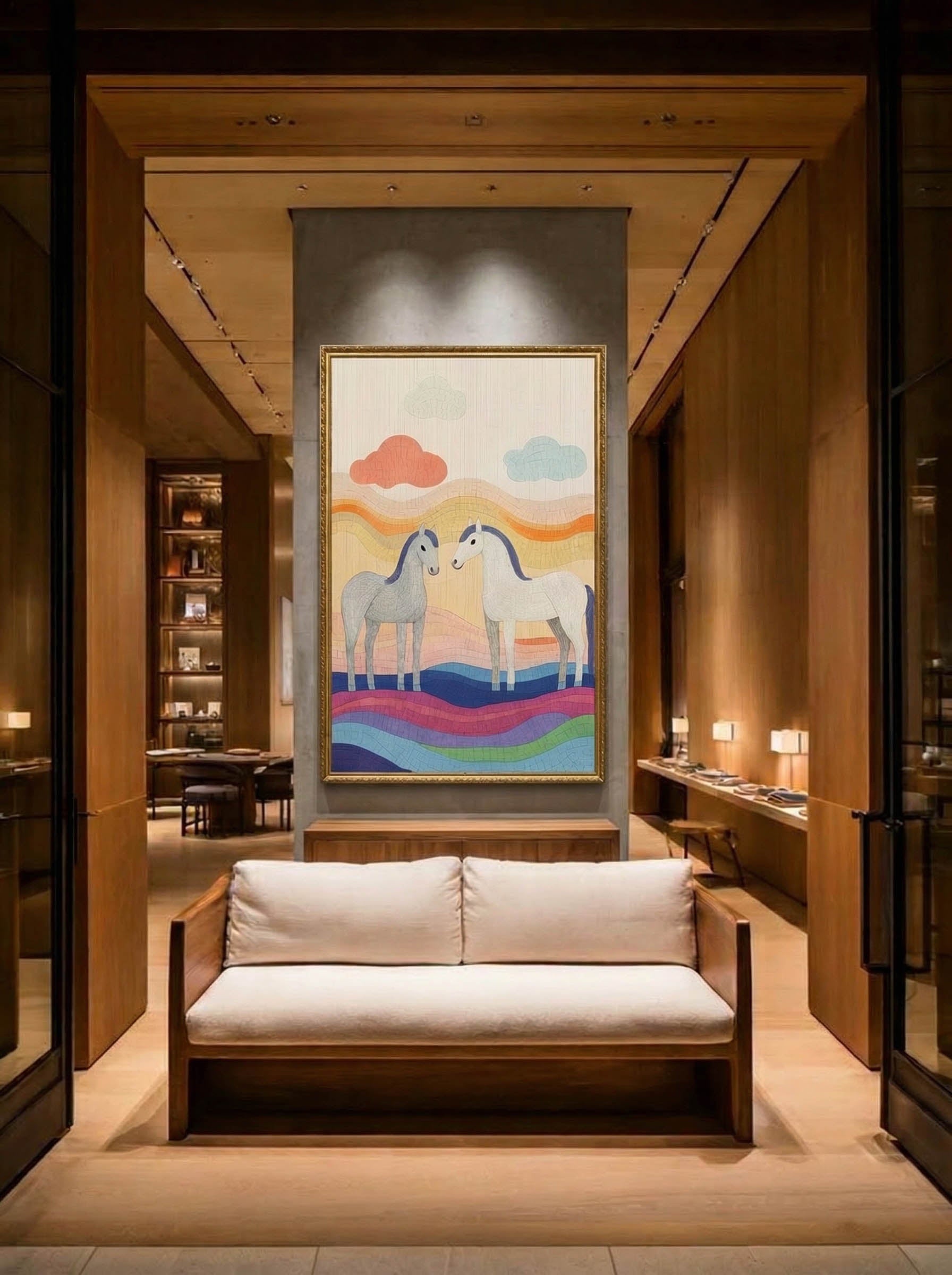Whimsical Horse Art – Surreal Animal Wall Art 100