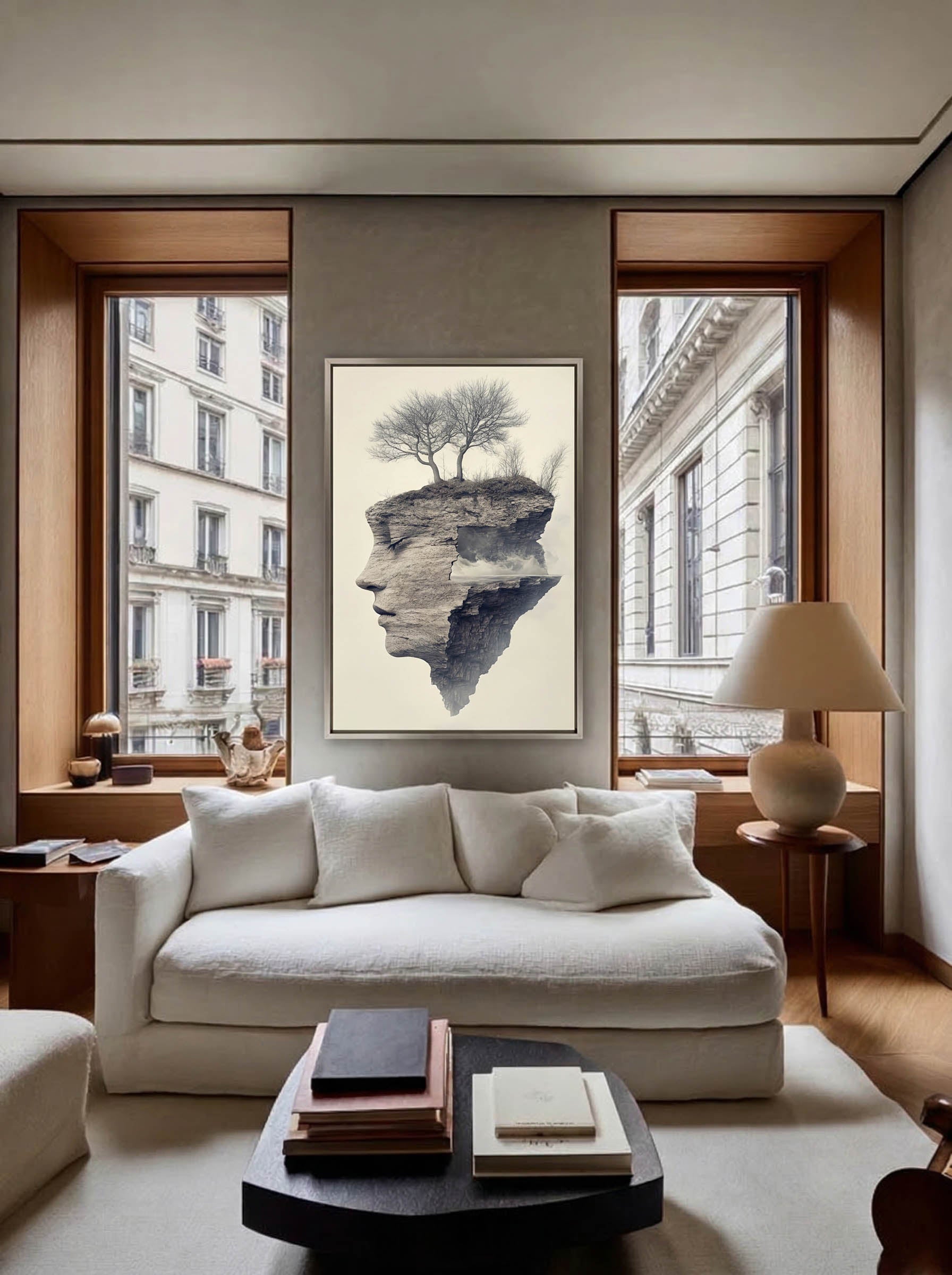 Conceptual Landscape Face – Surreal Landscape Wall Art 104