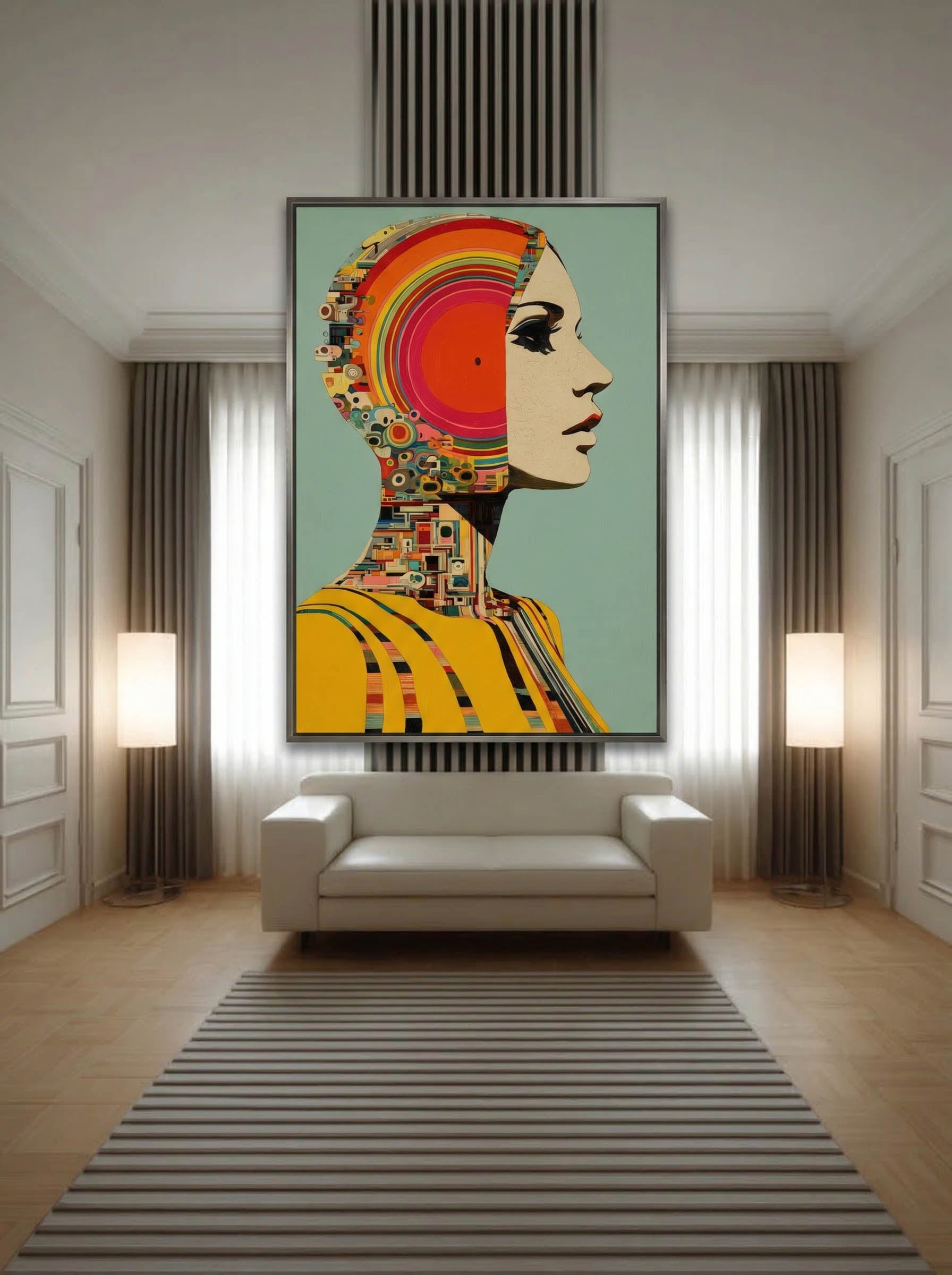 Psychedelic Pop Portrait – Surreal Psychedelic Wall Art 106