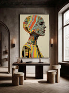 Layered Figure – Surreal Abstract Wall Art 108