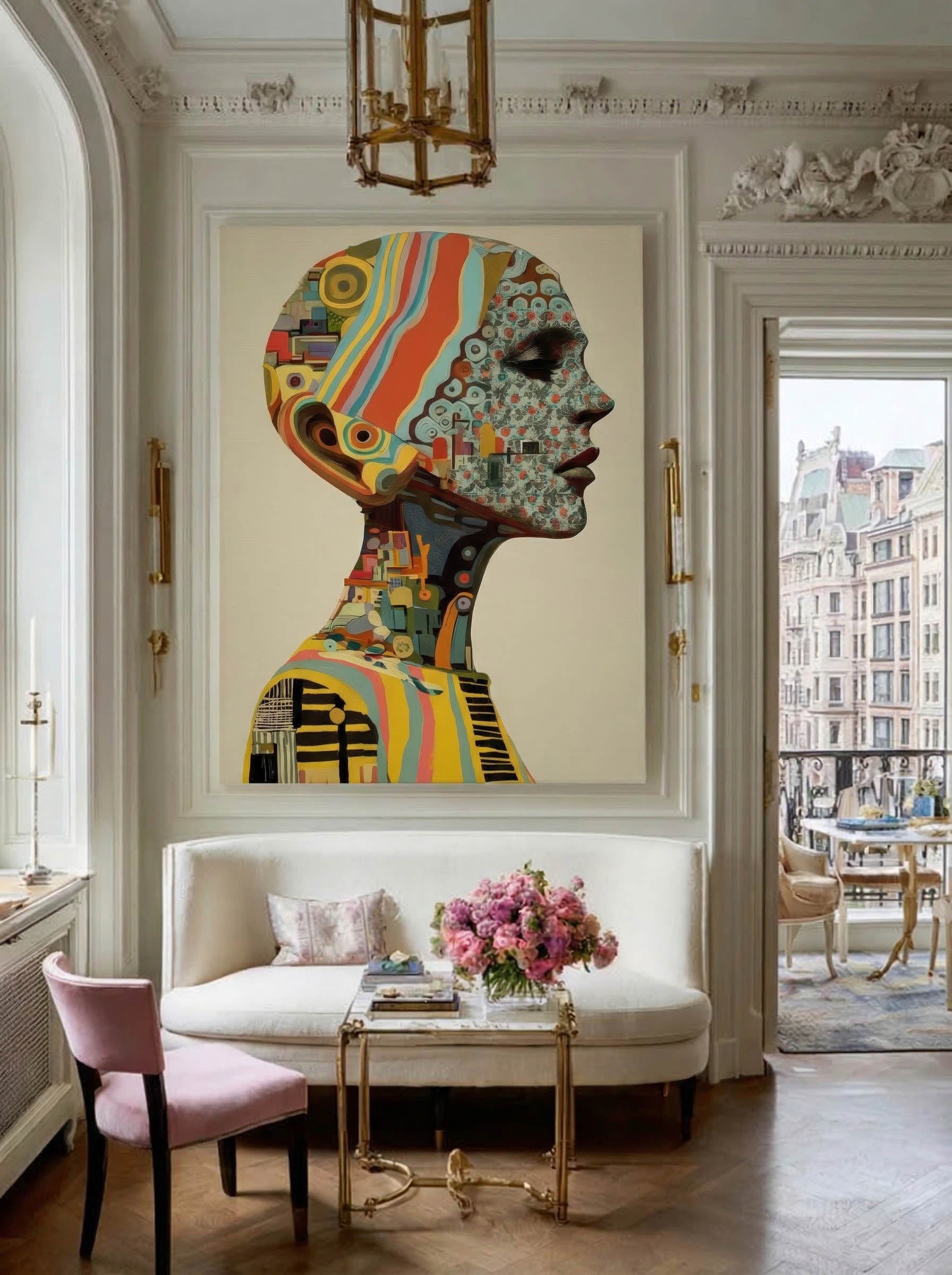 Layered Figure – Surreal Abstract Wall Art 108