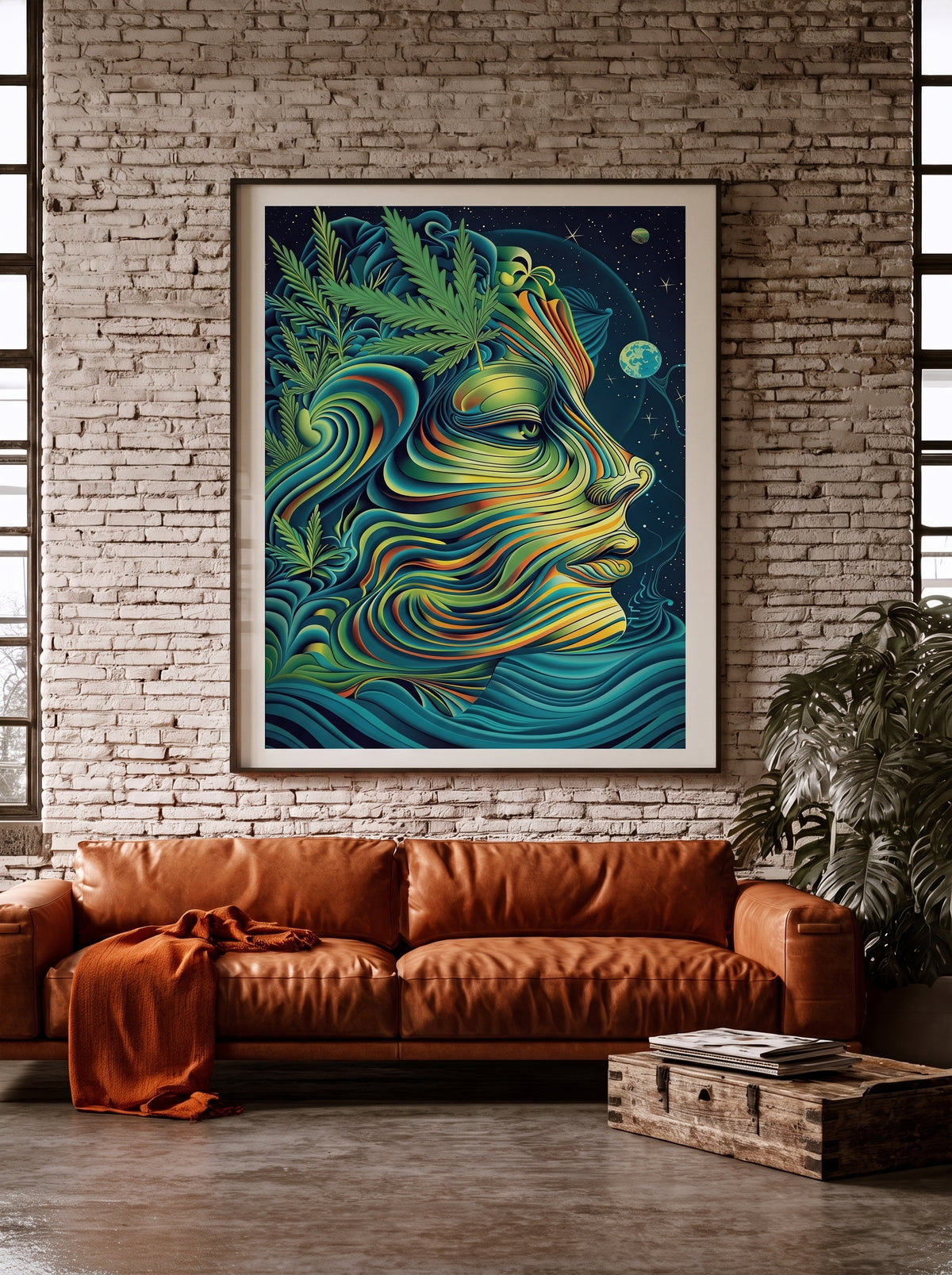 Flowing Psychedelic Portrait 128