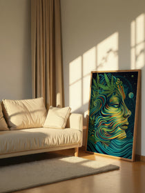 Flowing Psychedelic Portrait 128