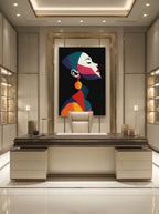 Modern Abstract Portrait – Surreal Abstract Wall Art 130
