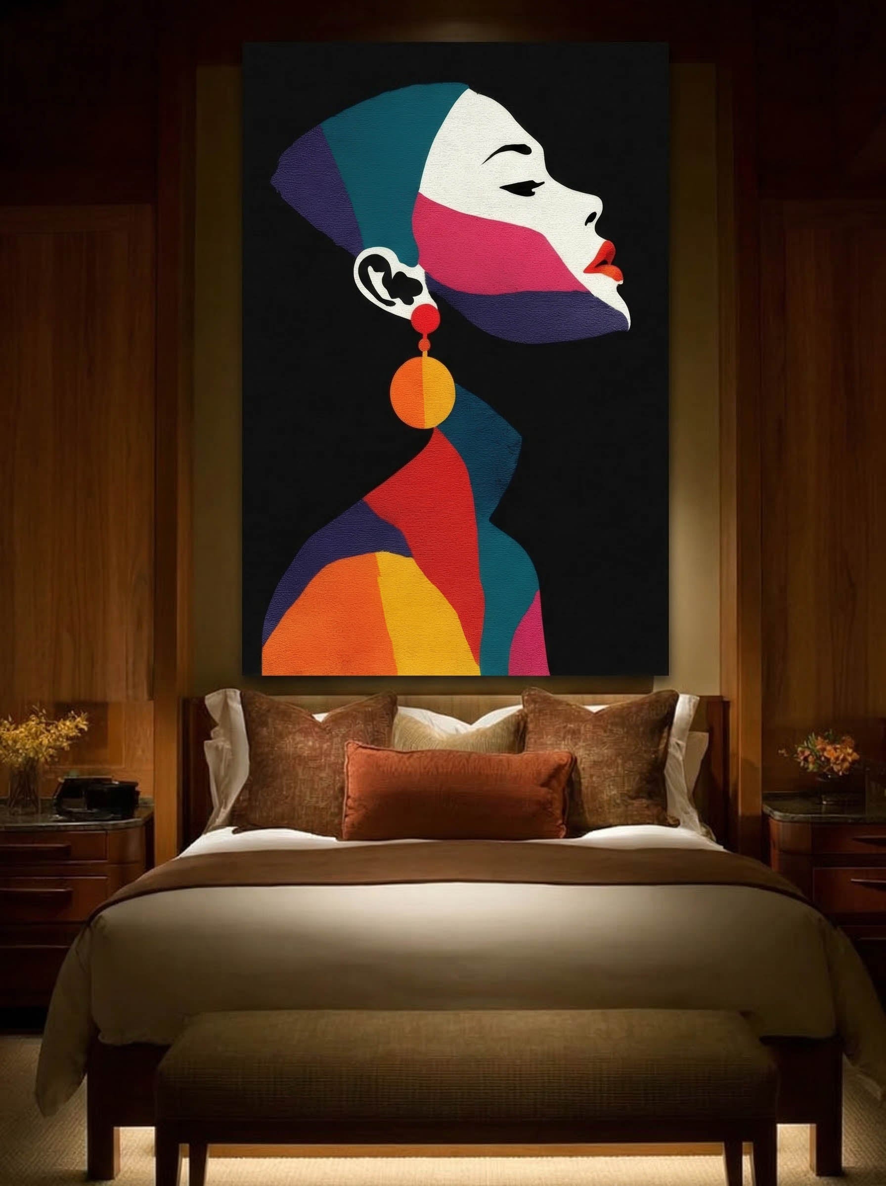 Modern Abstract Portrait – Surreal Abstract Wall Art 130