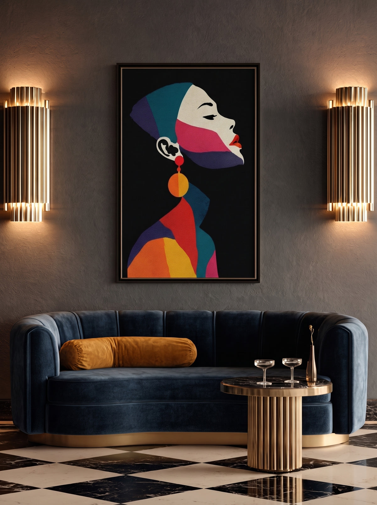 Minimalist Profile Portrait 130