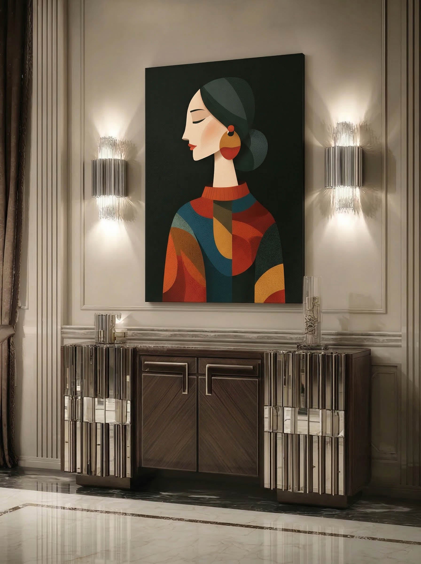 Modern Graphic Figure – Surreal Graphic Wall Art 132 Secondary image