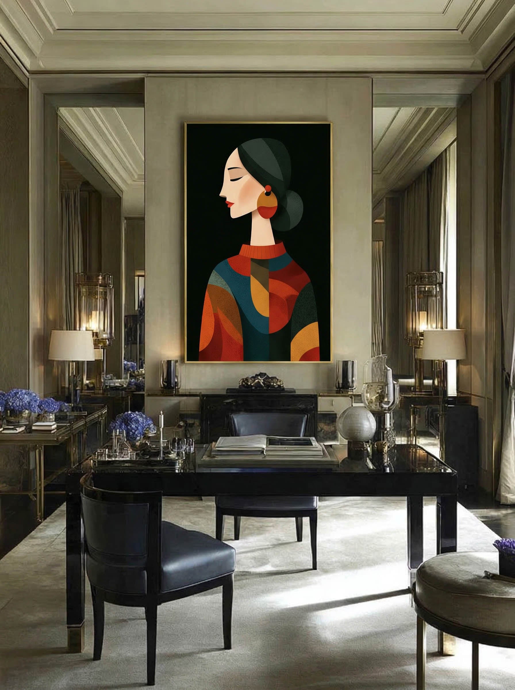 Modern Graphic Figure – Surreal Graphic Wall Art 132
