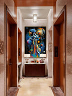 Abstract Space Figure – Surreal Cosmic Wall Art 133