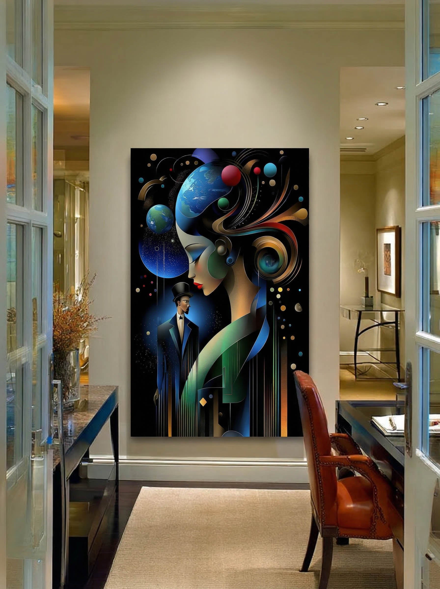 Surreal Deco Figures – Surreal Art Deco Wall Art 135