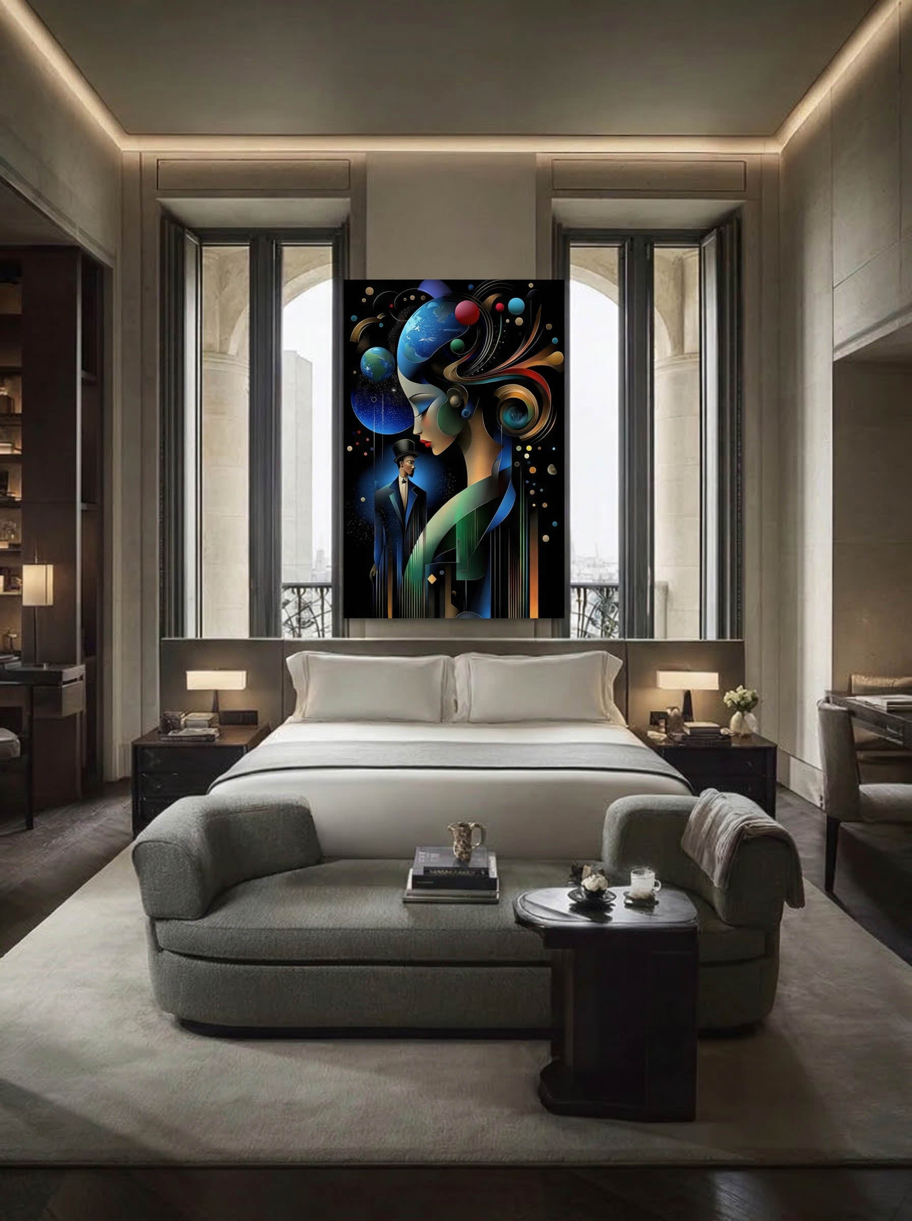 Surreal Deco Figures – Surreal Art Deco Wall Art 135