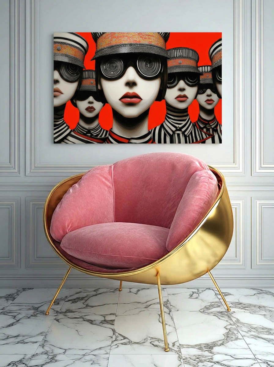 Uniform Rhythm – Surreal Psychedelic Pop Assembly Wall Art 138 Secondary image