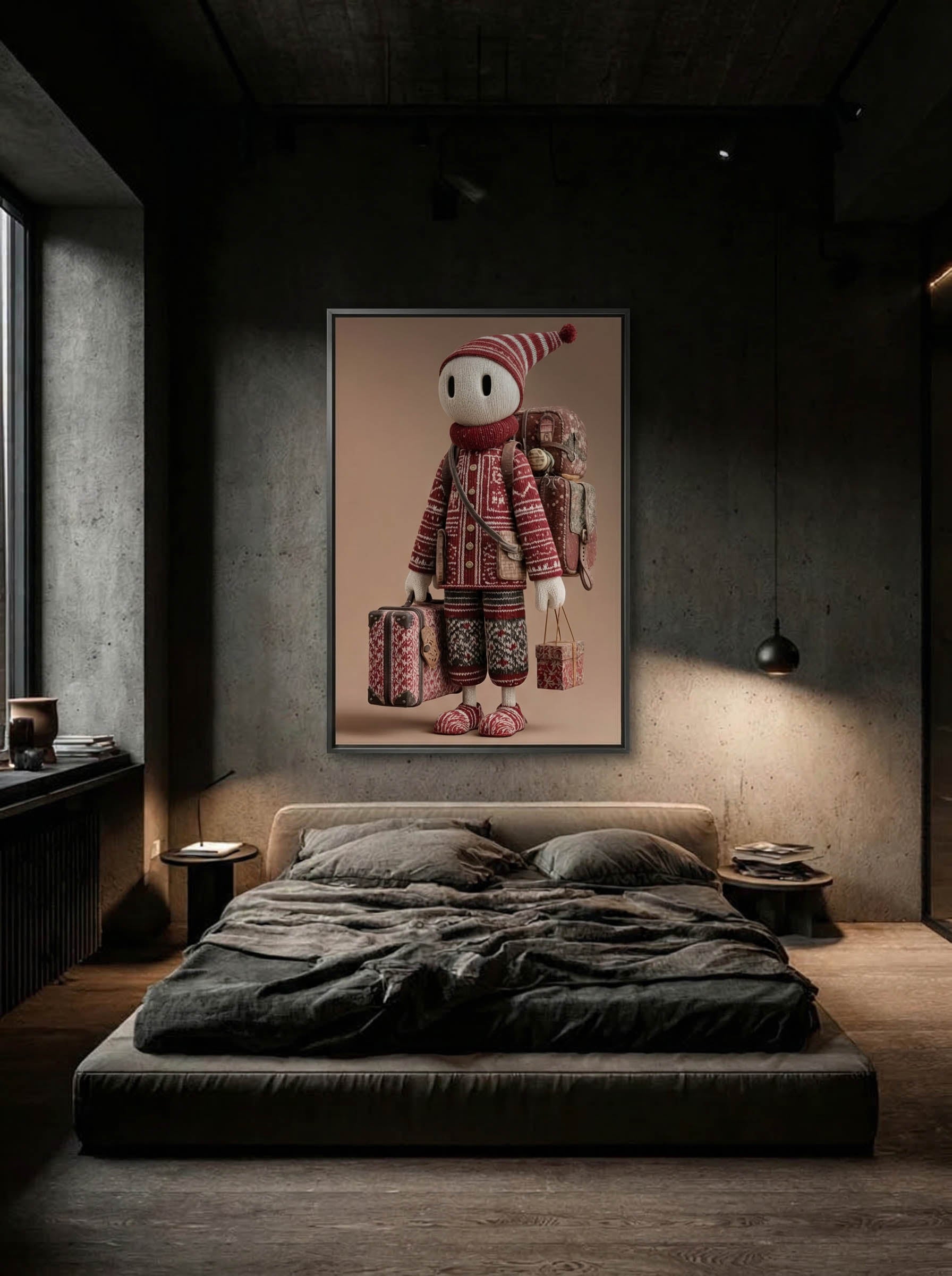 Surreal Textile Character – Surreal Whimsical Wall Art 141