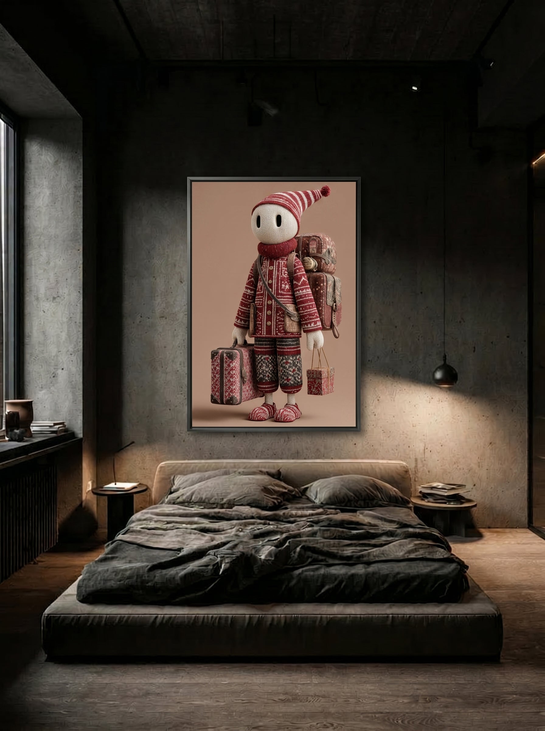 Surreal Textile Character – Surreal Whimsical Wall Art 141