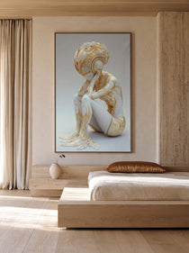 Pensive Porcelain Sculpture 142