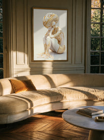 Pensive Porcelain Sculpture 142