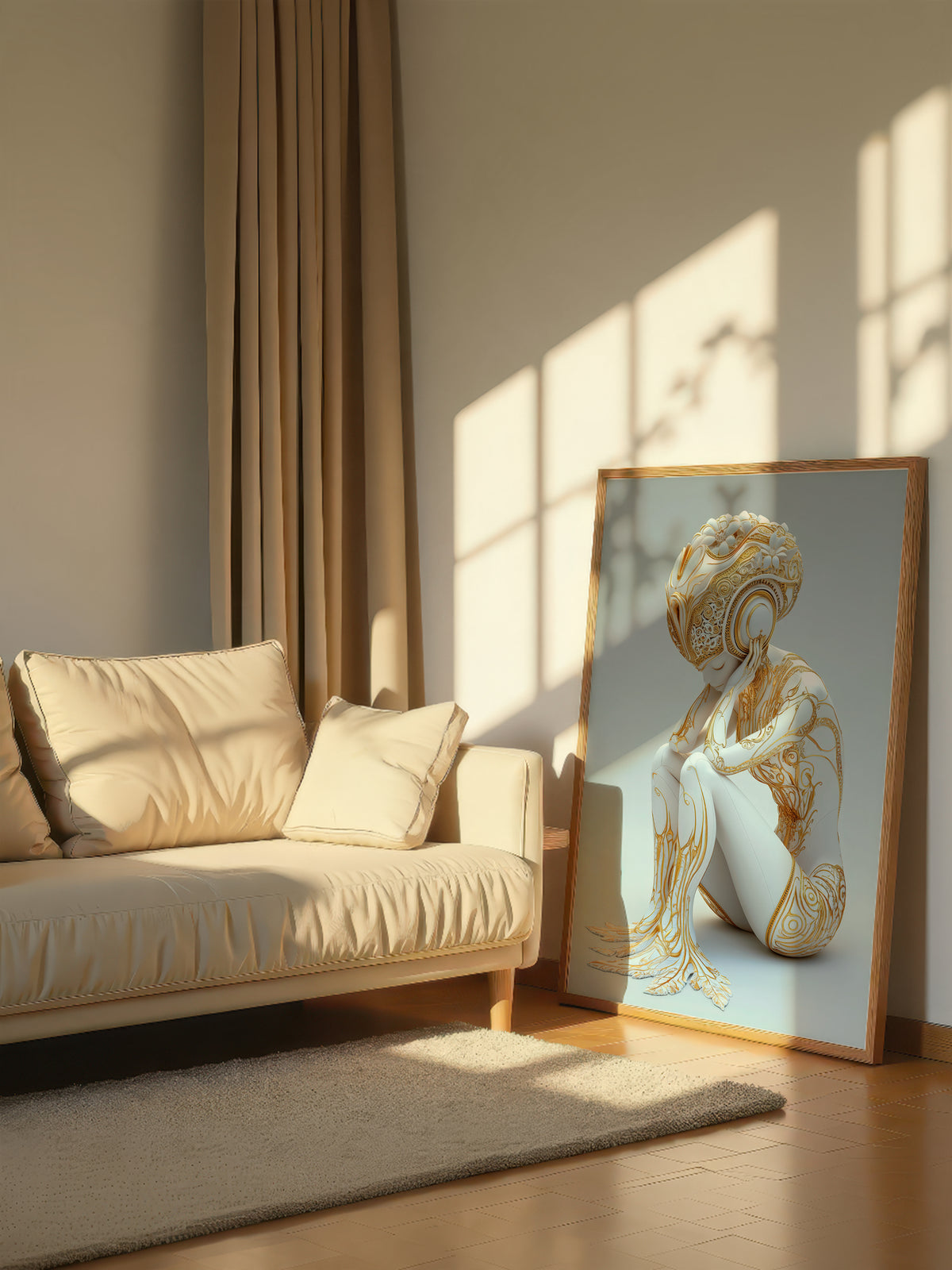 Pensive Porcelain Sculpture 142