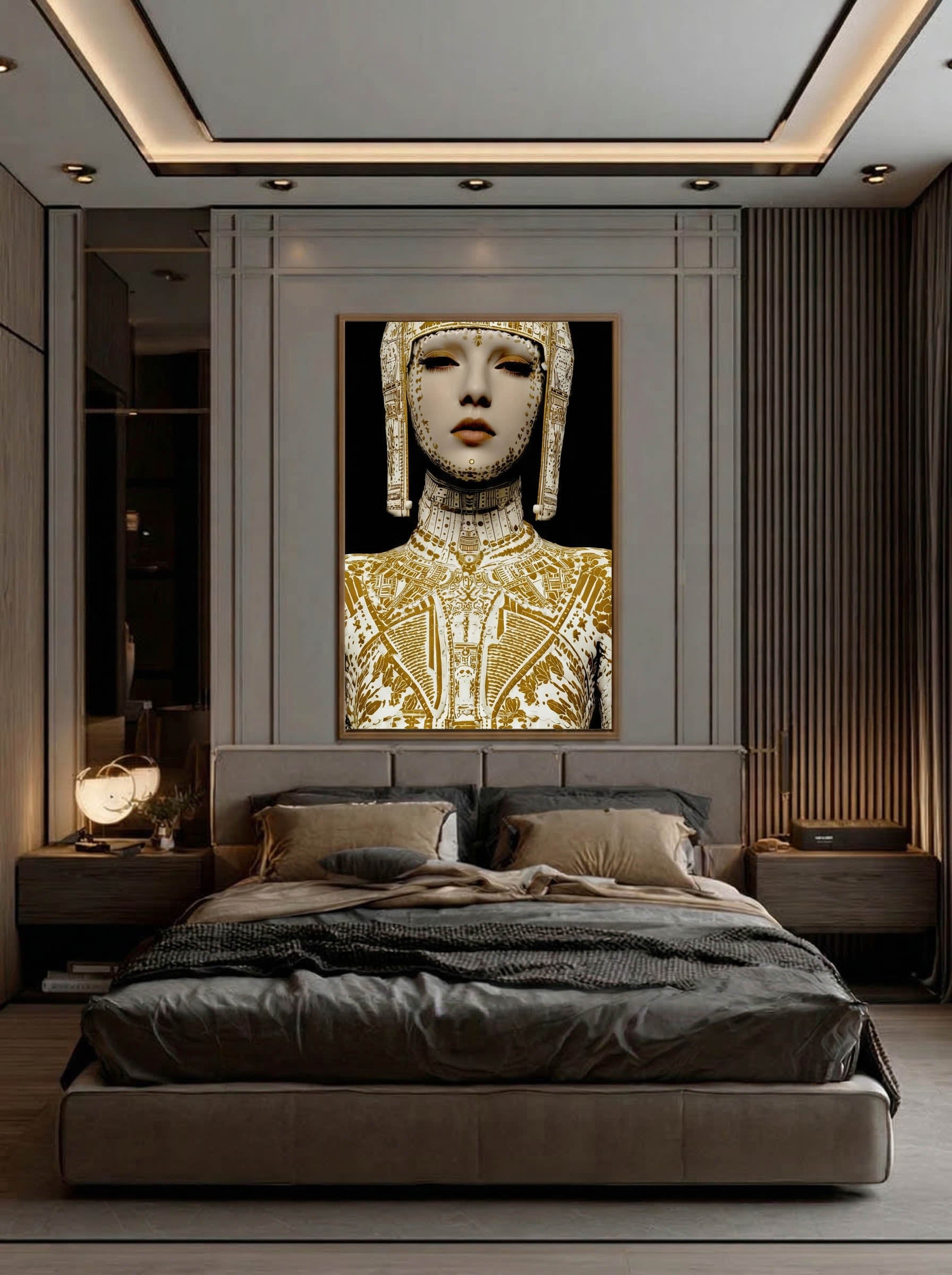 Contemporary Ornate Figure – Surreal Ornate Wall Art 143