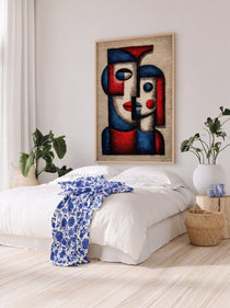 Cubist Tapestry Couple 145
