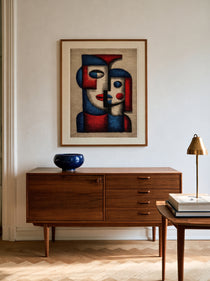 Cubist Tapestry Couple 145