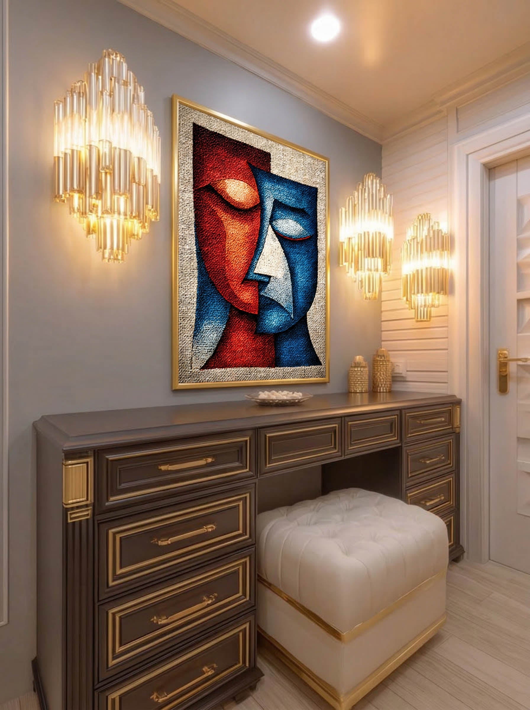 Abstract Cubist Expression – Surreal Cubist Wall Art 146 Secondary image