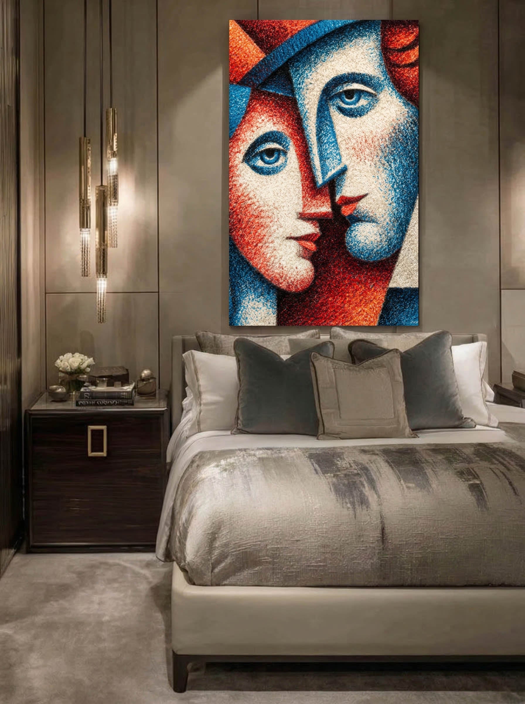 Abstract Duo – Surreal Abstract Wall Art 147 Secondary image