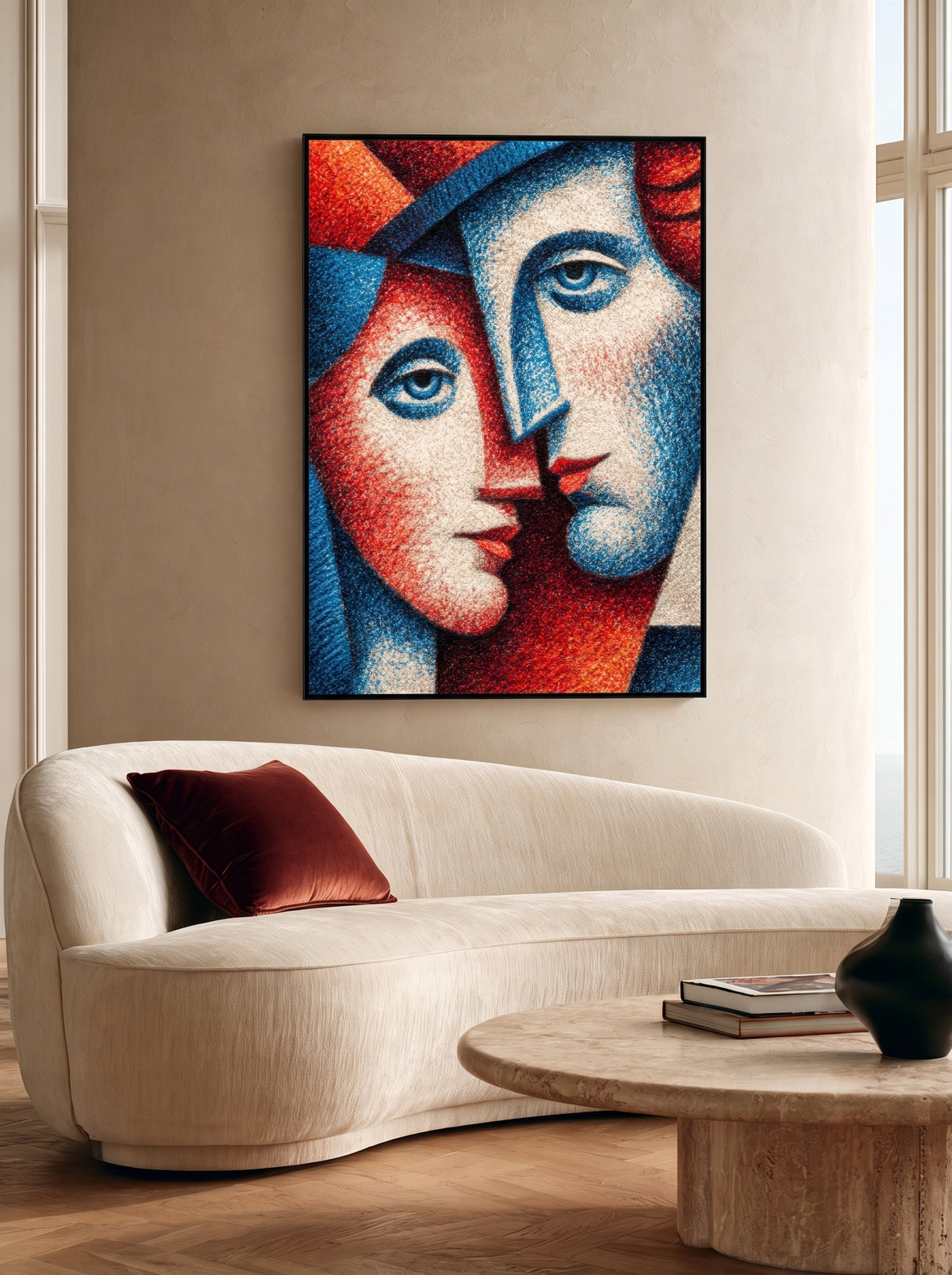 Cubist Lovers Portrait 147