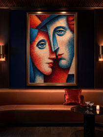 Cubist Lovers Portrait 147