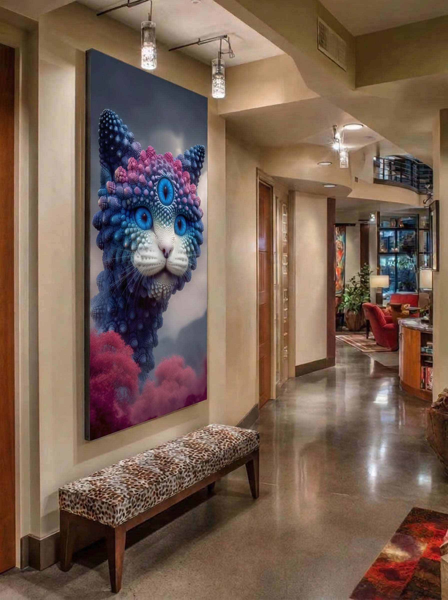 Surreal Feline – Surreal Animal Wall Art 149