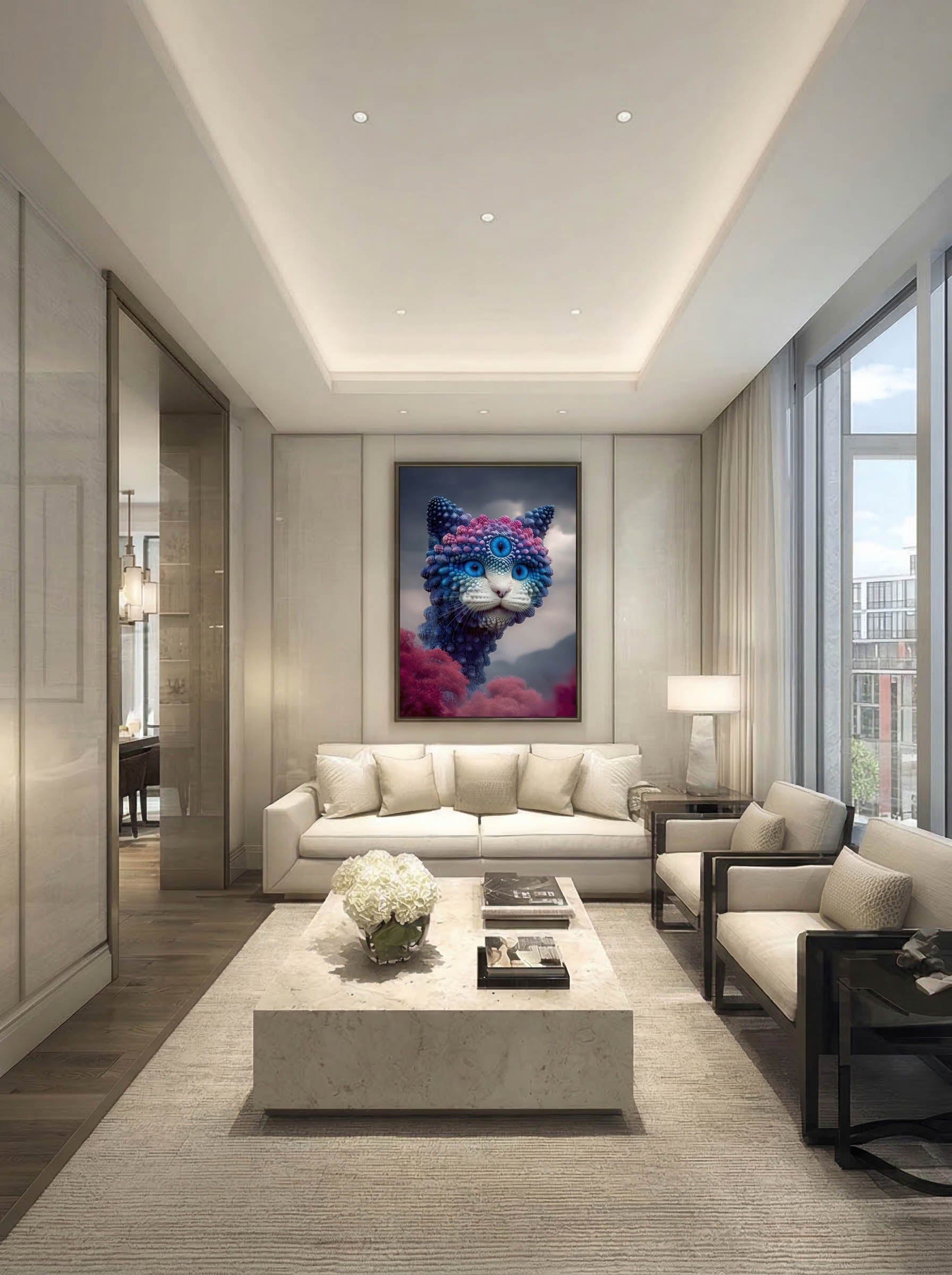 Surreal Feline – Surreal Animal Wall Art 149