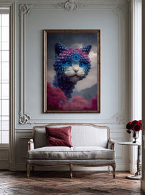Psychedelic Cat Portrait 149