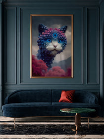 Psychedelic Cat Portrait 149